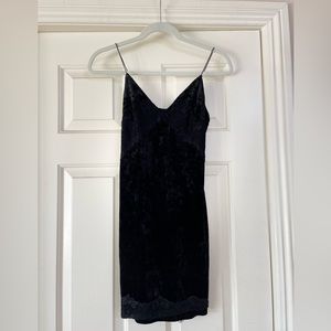 Topshop women black mini dress
